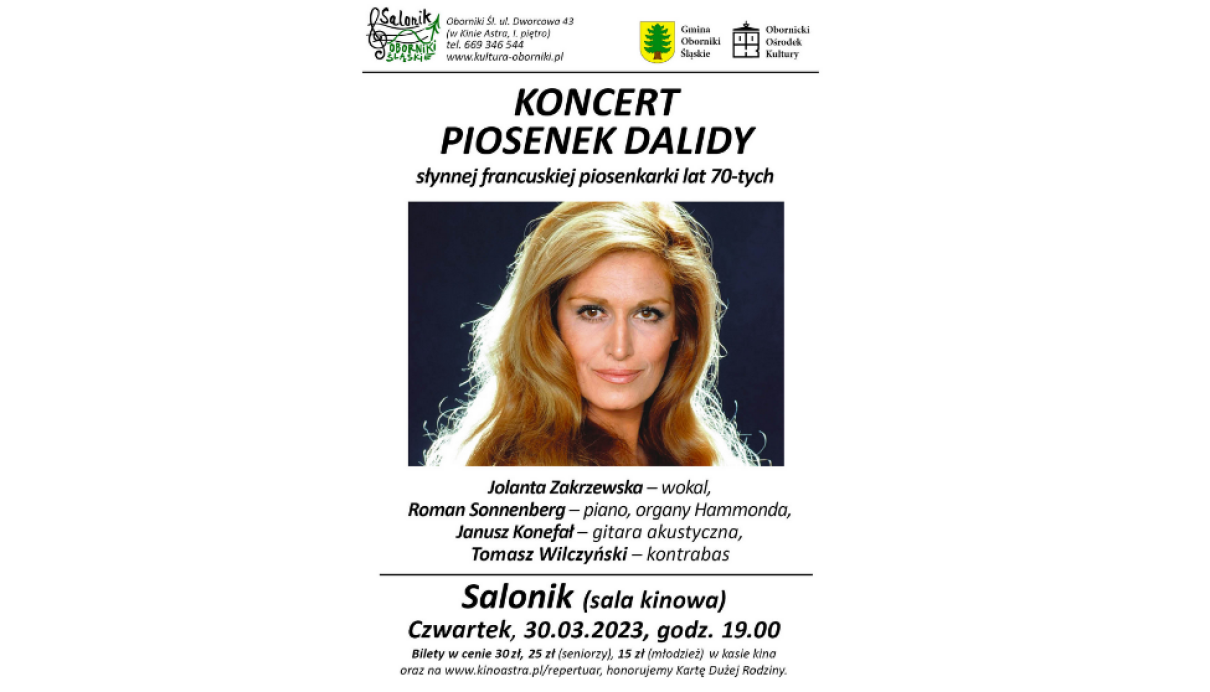 Koncert piosenek Dalidy