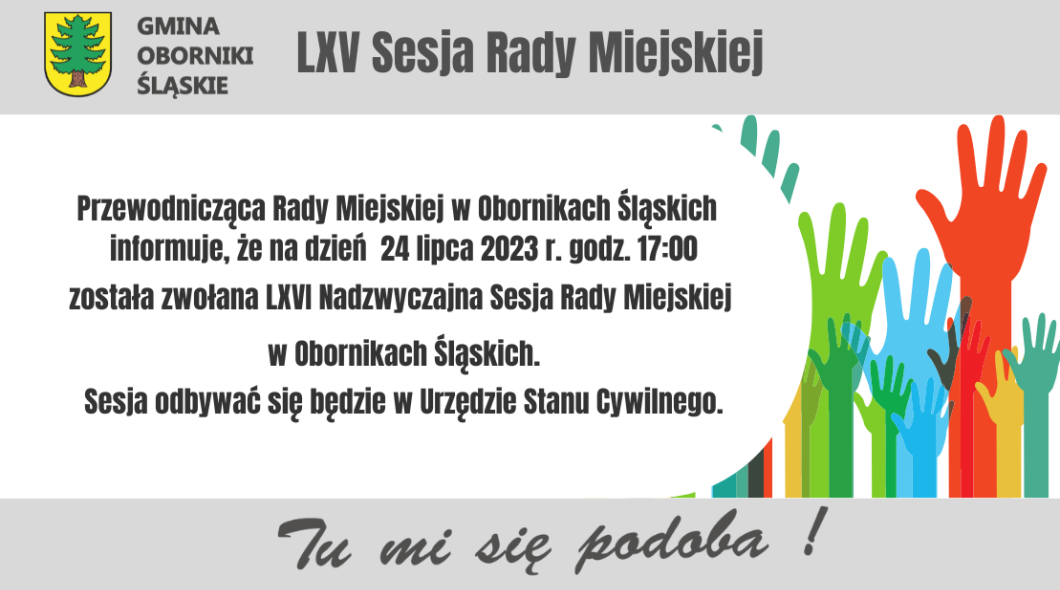 LXVI Nadzwyczajna Sesja Rady Miejskiej w Obornikach Śląskich