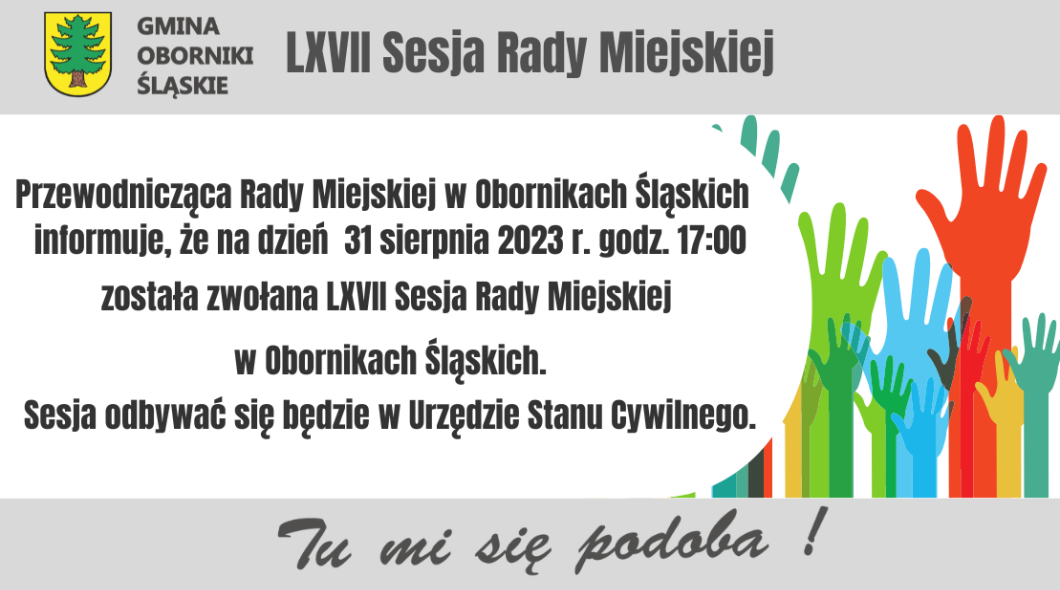 LXVII Sesja Rady Miejskiej  w Obornikach Śląskich