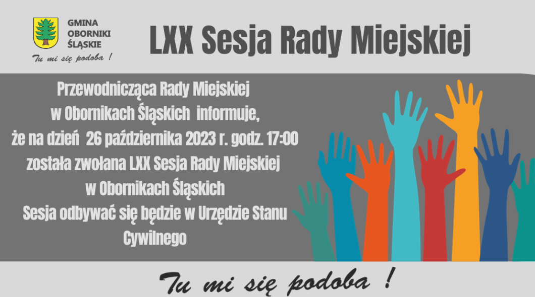  LXX Sesji Rady Miejskiej w Obornikach Śląskich