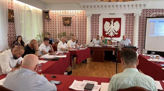 Radni Rady Miejskiej 2018-2023 podczas LXIV Sesja Rady Miejskiej w Obornikach Śląskich