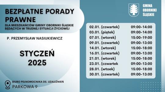 Bezpłatne porady prawne w styczniu